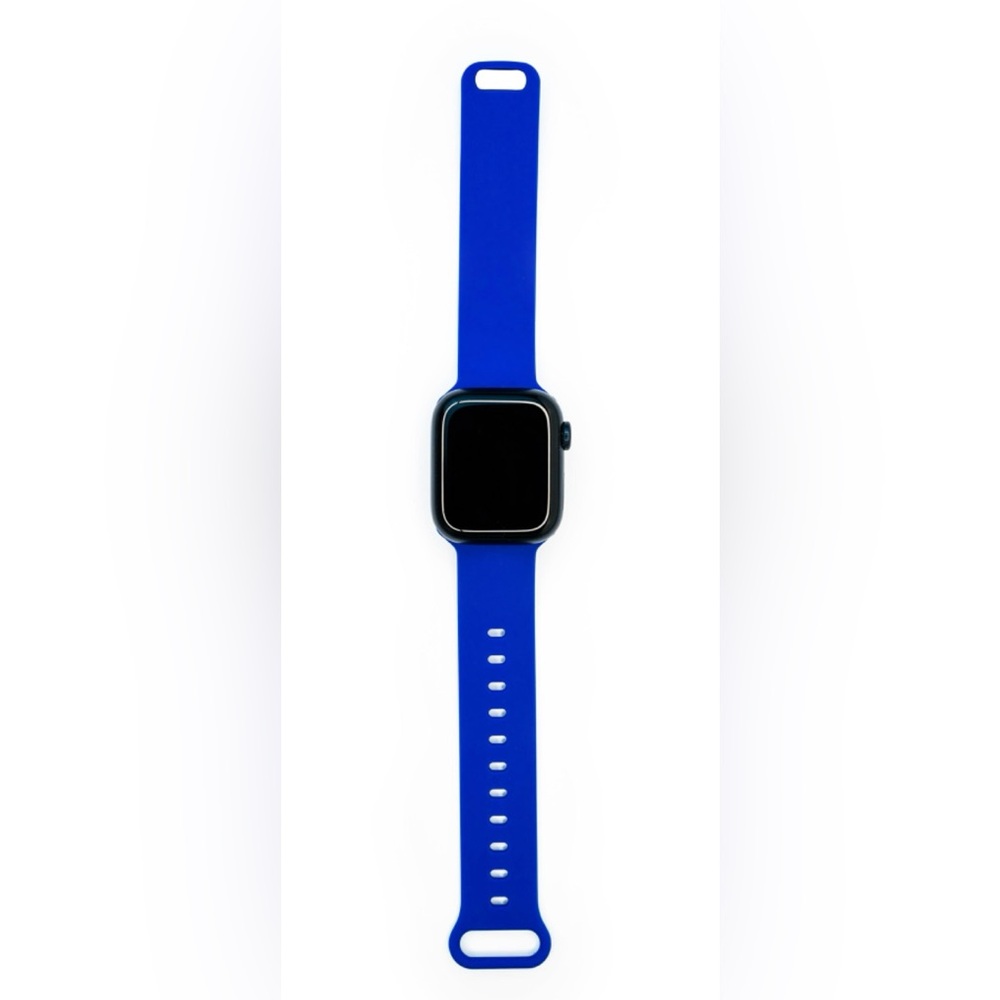 Apple Watch Band by Atrix for 38MM, 40MM, or 41MM Blue Silicone NIB New!